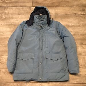Vtg Penfield Trailwear Baby Blue Goose Down Puffer Puffy Jacket Coat Mens Large
